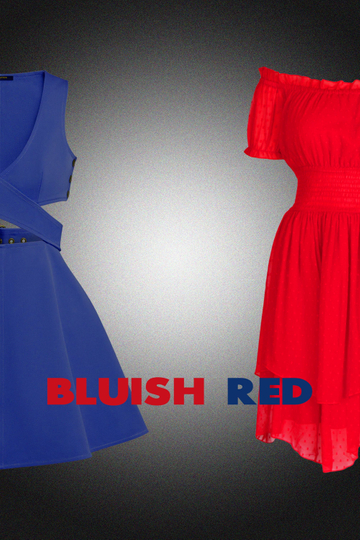 Bluish Red Poster