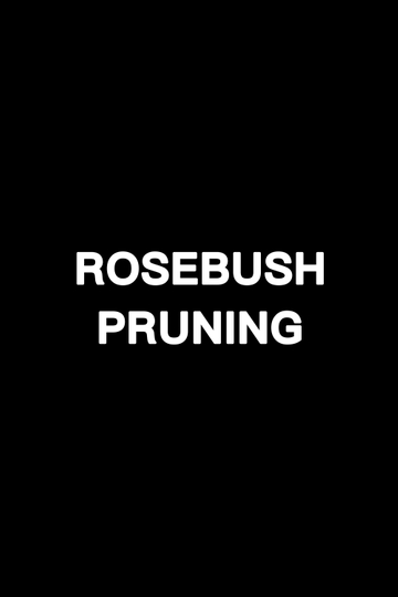 Rosebush Pruning