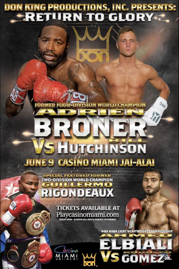 Adrien Broner vs. Bill Hutchinson Poster