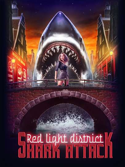 Red Light District Shark Attack Poster