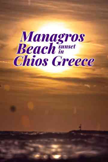 Managros Beach Sunset in Chios Greece