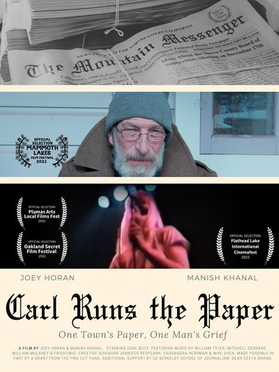 Carl Runs The Paper Poster