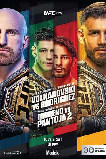 UFC 290: Volkanovski vs. Rodriguez Poster