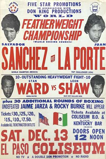 Salvador Sanchez vs. Juan Laporte Poster