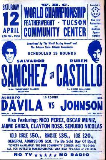 Salvador Sanchez vs. Ruben Castillo Poster