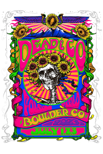 Dead & Company: 2023-07-02 Folsom Field, Boulder, CO, USA Poster