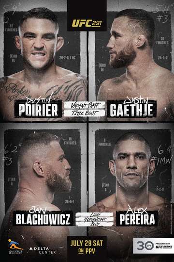 UFC 291: Poirier vs. Gaethje 2 Poster