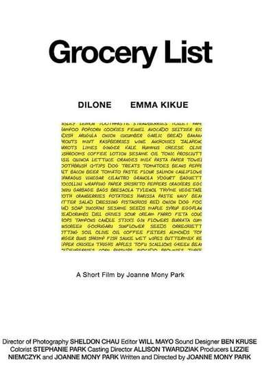 Grocery List Poster