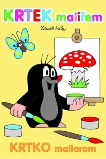 The Little Mole as a Painter Poster