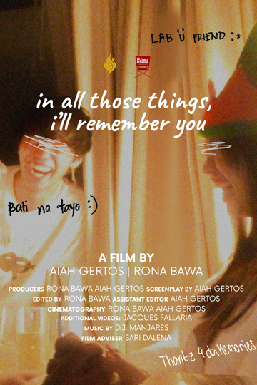 In All Those Things I'll Remember You Poster