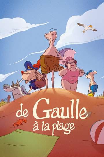 De Gaulle at the Beach Poster