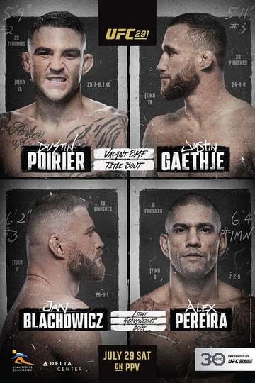 UFC 291 Countdown Poster