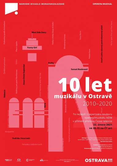 10 let muzikálu v Ostravě Poster