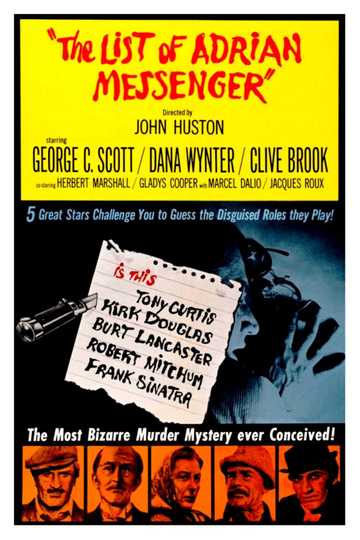 The List of Adrian Messenger Poster