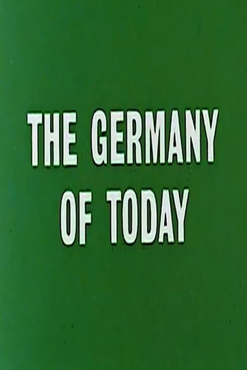 The Germany of Today Poster