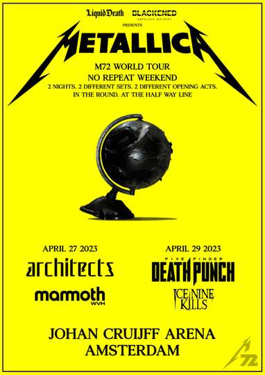 Metallica: M72 World Tour Live in Amsterdam - Night 2 Poster