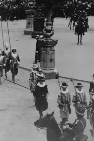 Review of the Royal Netherland Guards in the Costumes of the Middle Ages (Coronation of Wilhelmina Guard of Honor)