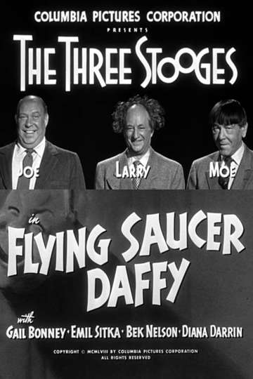 Flying Saucer Daffy Poster