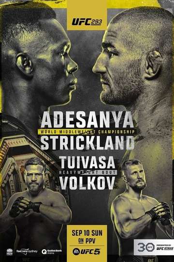 UFC 293 Countdown Poster