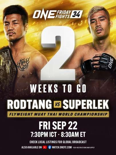 ONE Friday Fights 34: Rodtang vs. Superlek Poster