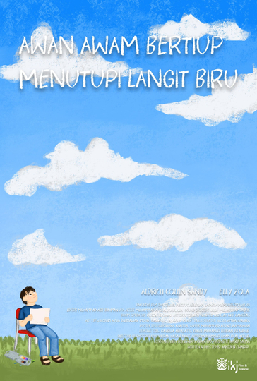 Awan Awam Bertiup Menutupi Langit Biru