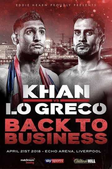 Amir Khan vs. Phil Lo Greco Poster