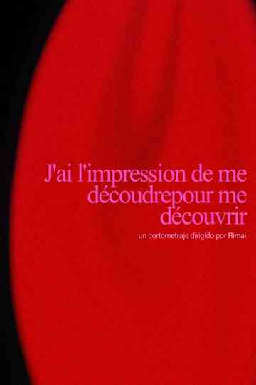 J'ai l'impression de me découdrepour me découvrir