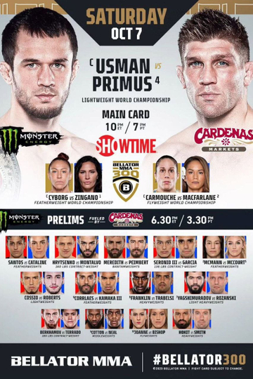 Bellator 300: Nurmagomedov vs. Primus Poster