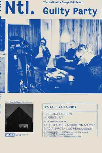 The National - Guilty Party: Basilica Hudson Poster