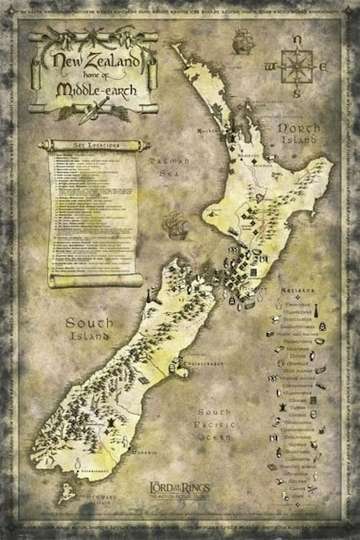 New Zealand as Middle Earth Poster