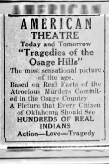 Tragedies of the Osage Hills Poster