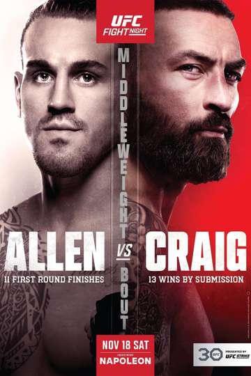 UFC Fight Night 232: Allen vs. Craig Poster