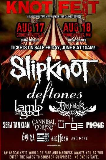 Slipknot - Live at Knotfest Minneapolis 2012 Poster