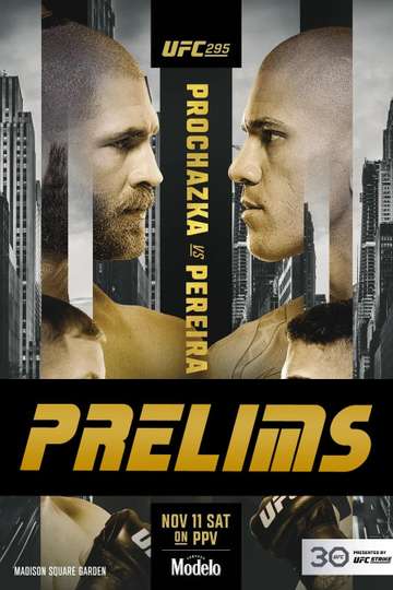 UFC 295: Prochazka vs. Pereira - Prelims Poster