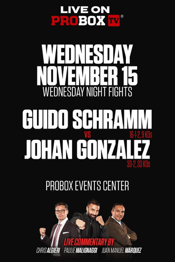 Guido Emmanuel Schramm vs. Johan Gonzalez Poster