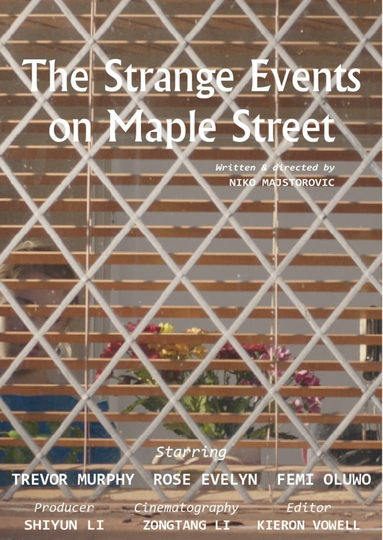 The Strange Events on Maple Street