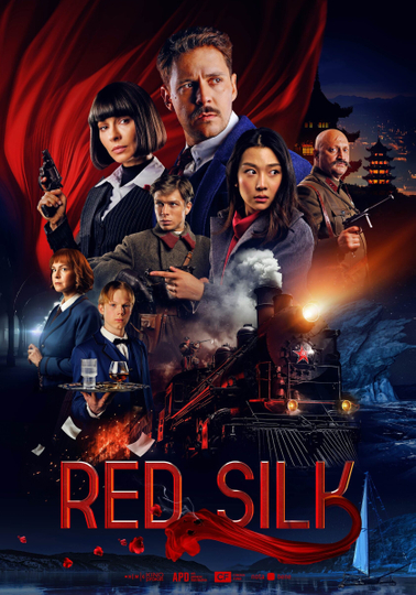 Red Silk Poster