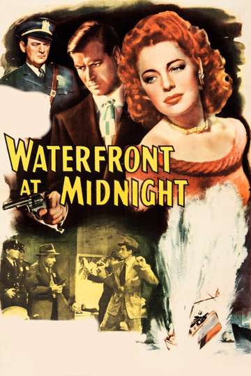 Waterfront at Midnight Poster
