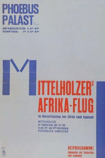 Mittelholzers Afrikaflug Poster