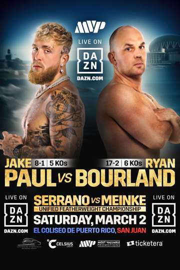 Jake Paul vs. Ryan Bourland Poster