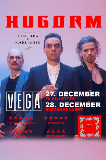 HUGORM - Live at VEGA 28.12.2022 Poster