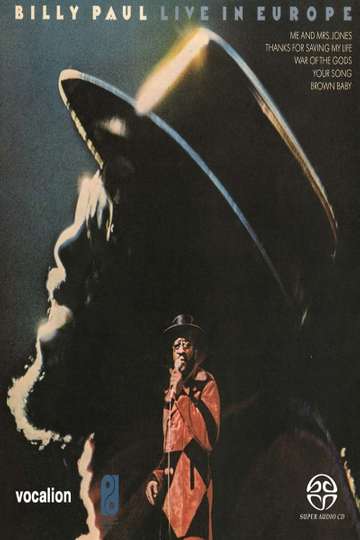 Billy Paul Live In Europe Poster