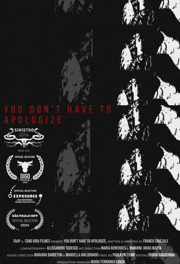 You Don't Have To Apologize Poster