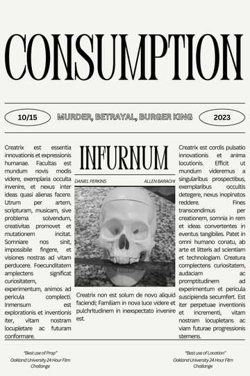 Consumption Poster