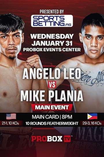 Angelo Leo vs. Mike Plania Poster