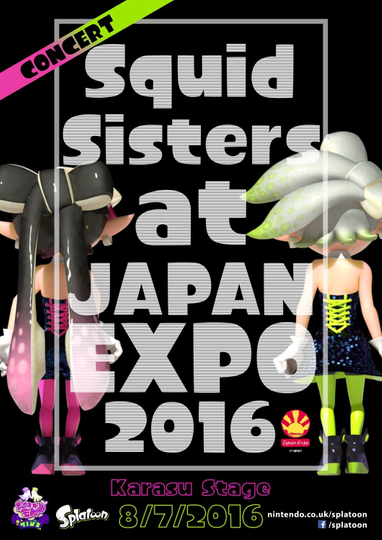 Splatoon - Squid Sisters Concert at Japan Expo 2016 Poster