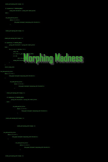 Morphing Madness Poster