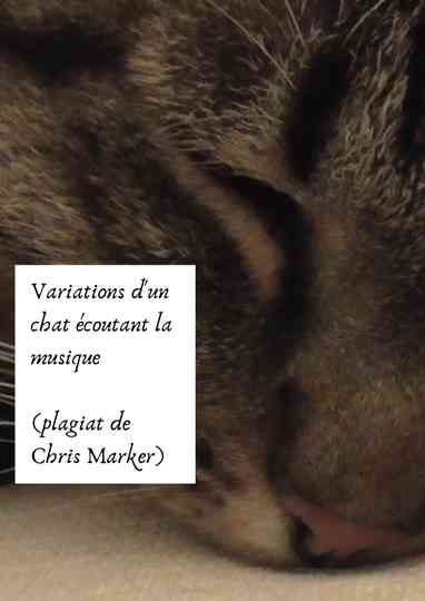 Variations of a cat listening to music (Chris Marker plagiarism) Poster