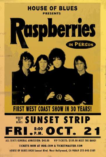Raspberries: Live on Sunset Strip Poster