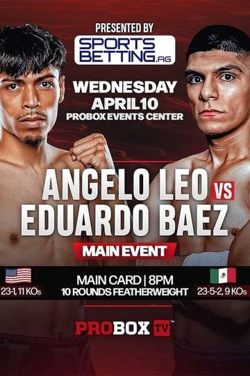 Angelo Leo vs. Eduardo Baez Poster
